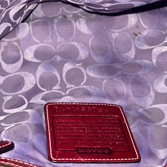 Suede Coach Purse - Picture 4 of 8